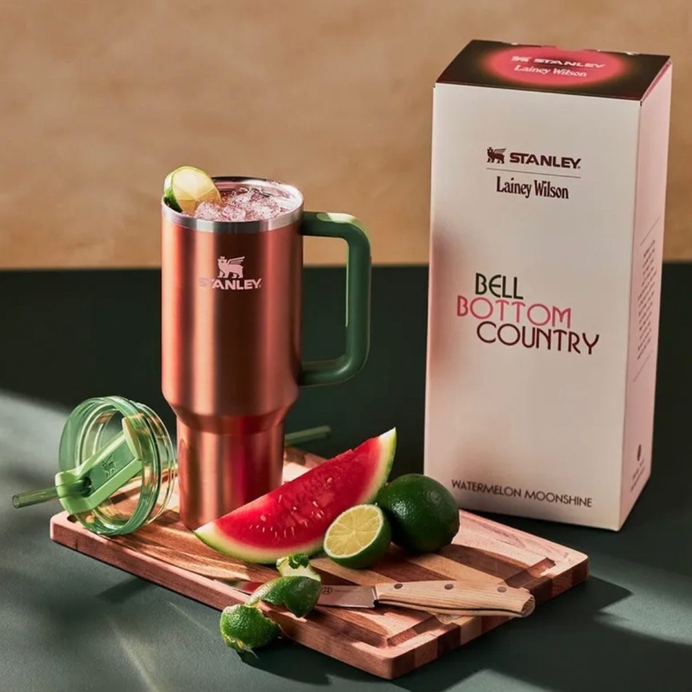Stanley x Lainey Wilson Quencher H2.0 Tumbler Watermelon Moonshine 40 OZ 🍉